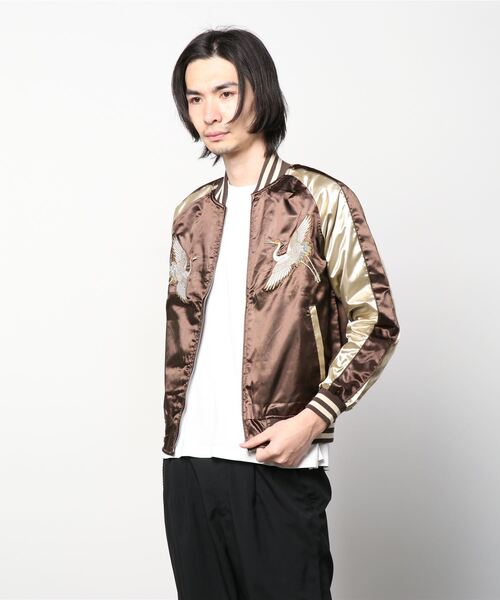 ベルベット スカジャン ブラウン セール】HOUSTON ヒューストン VELVETEEN TIGER SOUVENIR JACKET 別珍