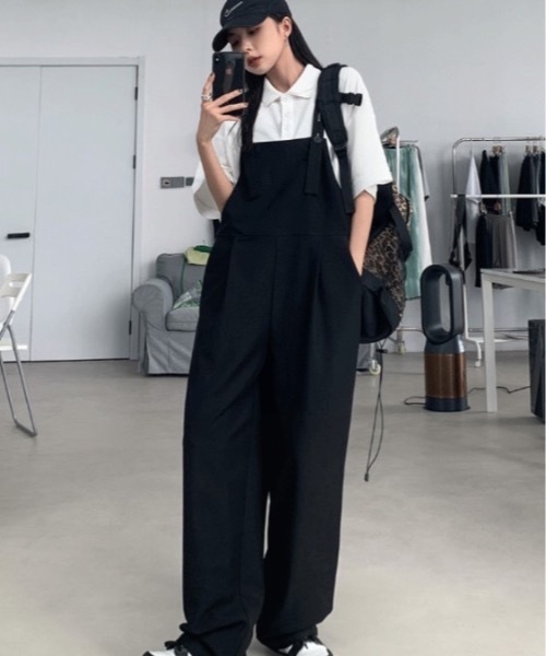 sakishimatokyo（サキシマトーキョー）の「オーバーオール（サロペット/オーバーオール・レディース・ブラック/ネイビー/モカ・FREE）」の4枚目の写真