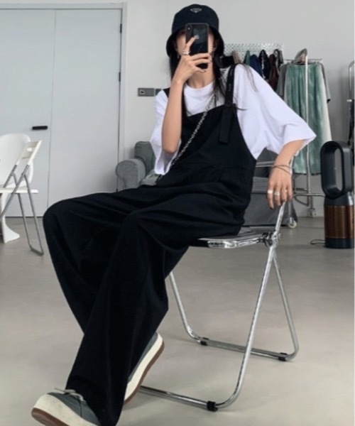 sakishimatokyo（サキシマトーキョー）の「オーバーオール（サロペット/オーバーオール・レディース・ブラック/ネイビー/モカ・FREE）」の6枚目の写真