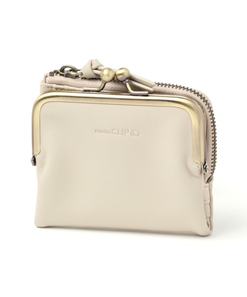 studio CLIP（スタディオクリップ）の「がま口ソフト財布（財布・レディース・ブラウン/グリーン/アイボリー/サックスブルー/ピンク・FREE）」の2枚目の写真