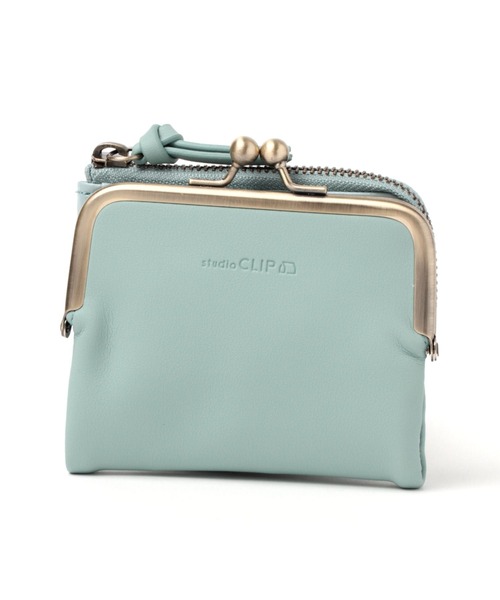 studio CLIP（スタディオクリップ）の「がま口ソフト財布（財布・レディース・ブラウン/グリーン/アイボリー/サックスブルー/ピンク・FREE）」の4枚目の写真
