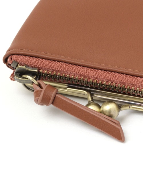 studio CLIP（スタディオクリップ）の「がま口ソフト財布（財布・レディース・ブラウン/グリーン/アイボリー/サックスブルー/ピンク・FREE）」の13枚目の写真