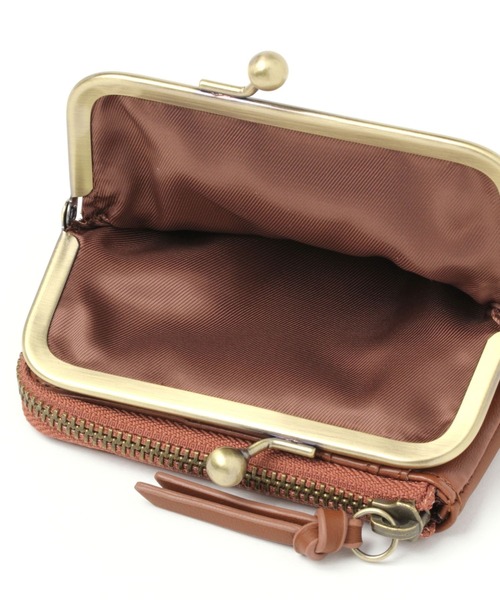 studio CLIP（スタディオクリップ）の「がま口ソフト財布（財布・レディース・ブラウン/グリーン/アイボリー/サックスブルー/ピンク・FREE）」の12枚目の写真