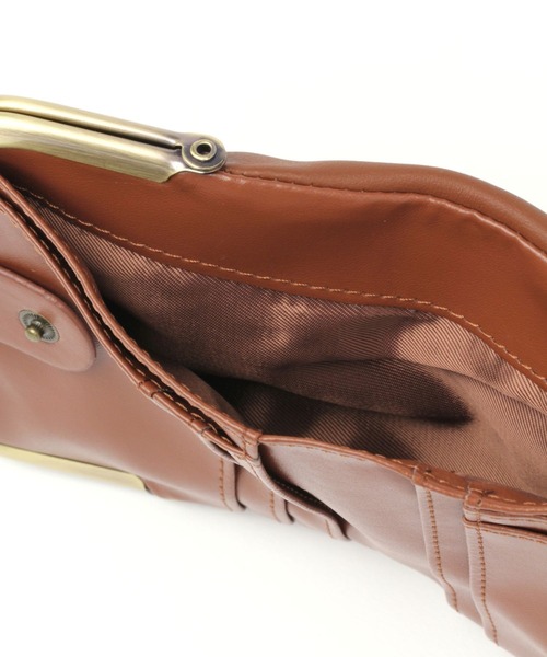 studio CLIP（スタディオクリップ）の「がま口ソフト財布（財布・レディース・ブラウン/グリーン/アイボリー/サックスブルー/ピンク・FREE）」の9枚目の写真