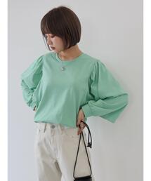 AMERICAN HOLIC | 袖ギャザーカットプルオーバー(Tシャツ/カットソー)