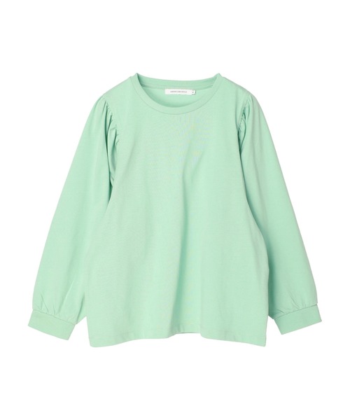 AMERICAN HOLIC(アメリカンホリック)の「袖ギャザーカットプルオーバー(Tシャツ/カットソー・レディース・オフホワイト/サックスブルー/ミント/ダークネイビー・M/L)」の11枚目の写真