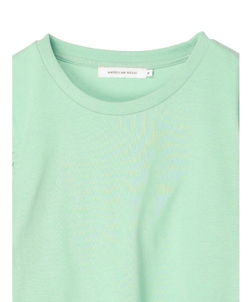 AMERICAN HOLIC(アメリカンホリック)の「袖ギャザーカットプルオーバー(Tシャツ/カットソー・レディース・オフホワイト/サックスブルー/ミント/ダークネイビー・M/L)」の13枚目の写真