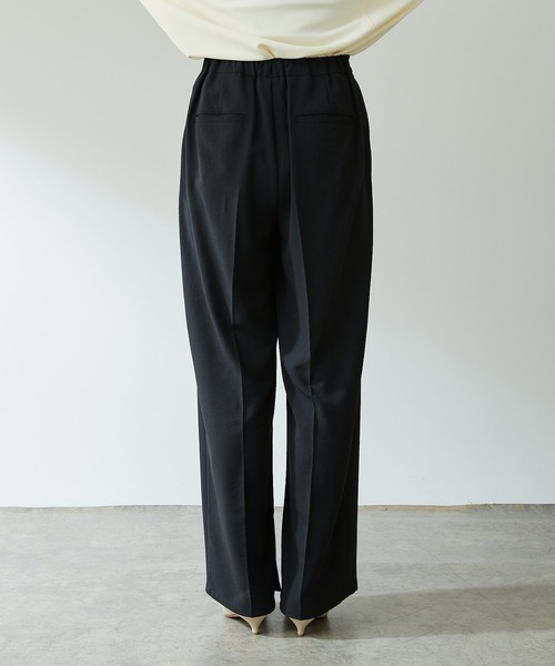 COLLAGE GALLARDAGALANTE（コラージュガリャルダガランテ）の「ジャージワイドパンツ/セットアップ可（スラックス・レディース・ブラック/ピンク/グレイッシュベージュ/ブルー/アイボリー・1/0）」の16枚目の写真