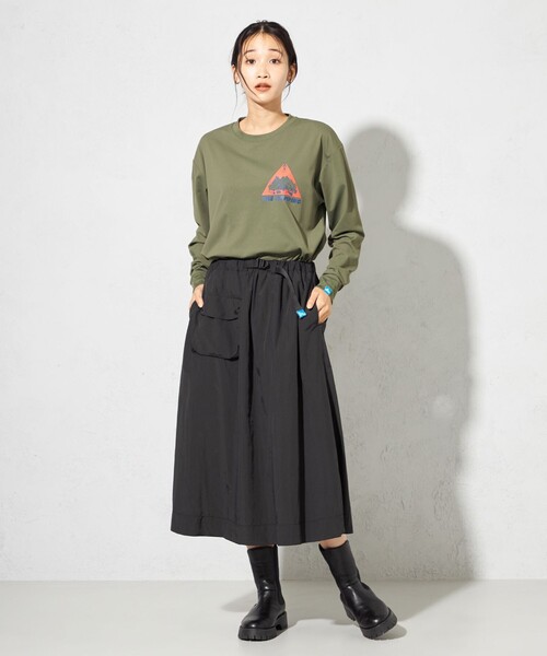 SHARE PARK(シェアパーク)の「【LADIES】撥水加工 マウンテンスカート(スカート・レディース・アイボリー系/ブラック系・SMALL/MEDIUM)」の14枚目の写真