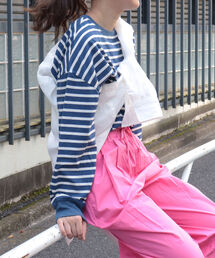 fredy repit | BIGボーダーロンT(Tシャツ/カットソー)