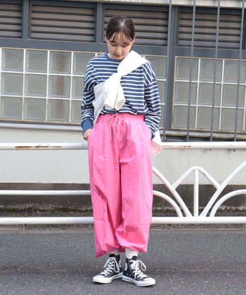 fredy repit(フレディレピ)の「BIGボーダーロンT(Tシャツ/カットソー・レディース・ホワイト×ブラック/グリーン系その他/ブルー系その他/レッド系その他/グリーン系その他3/ブルー系その他3・38)」の13枚目の写真