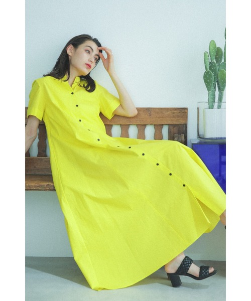 mici（ミチ）の「(mici)バックギャザードレス（ワンピース・レディース・イエロー/ブラック/ブルー・ONE SIZE/FREE）」の18枚目の写真
