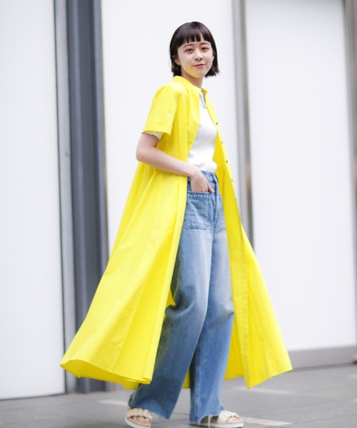 mici（ミチ）の「(mici)バックギャザードレス（ワンピース・レディース・イエロー/ブラック/ブルー・ONE SIZE/FREE）」の22枚目の写真