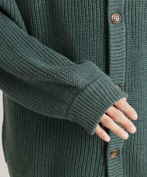 MK MICHEL KLEIN HOMME (エムケーミッシェルクランオム)の「ニットカーディガン(カーディガン/ボレロ・メンズ・ライトブルー/グリーン/ホワイト・46/48)」の8枚目の写真