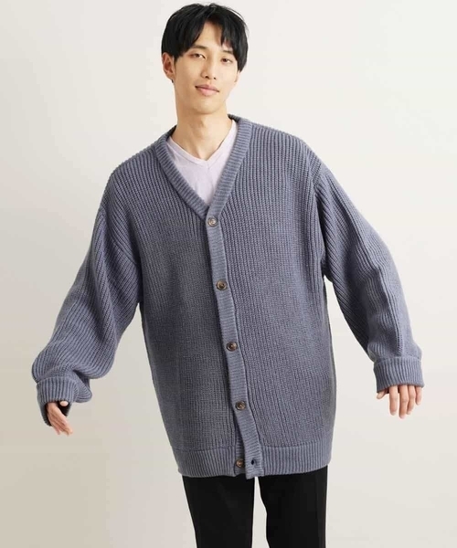 MK MICHEL KLEIN HOMME (エムケーミッシェルクランオム)の「ニットカーディガン(カーディガン/ボレロ・メンズ・ライトブルー/グリーン/ホワイト・46/48)」の12枚目の写真