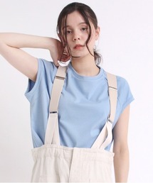 M1879 ブークレー天竺キャップスリーブTシャツ