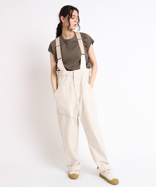 RNA-N（アールエヌエーエヌ）の「M1879 ブークレー天竺キャップスリーブTシャツ（Tシャツ/カットソー・レディース・グレー/ブルー/ナチュラル・MEDIUM）」の7枚目の写真