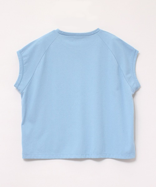RNA-N（アールエヌエーエヌ）の「M1879 ブークレー天竺キャップスリーブTシャツ（Tシャツ/カットソー・レディース・グレー/ブルー/ナチュラル・MEDIUM）」の4枚目の写真