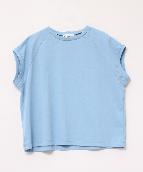 RNA-N（アールエヌエーエヌ）の「M1879 ブークレー天竺キャップスリーブTシャツ（Tシャツ/カットソー・レディース・グレー/ブルー/ナチュラル・MEDIUM）」の14枚目の写真