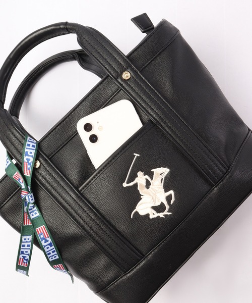 BEVERLY HILLS POLO CLUB(ビバリーヒルズポロクラブ)の「BEVERLY HILLS POLO CLUB キャンバス POLO刺繍 PUレザー トートバッグ Sサイズ(トートバッグ・メンズ・ホワイト系その他/ブラック系その他/ホワイト系その他2・FREE)」の17枚目の写真