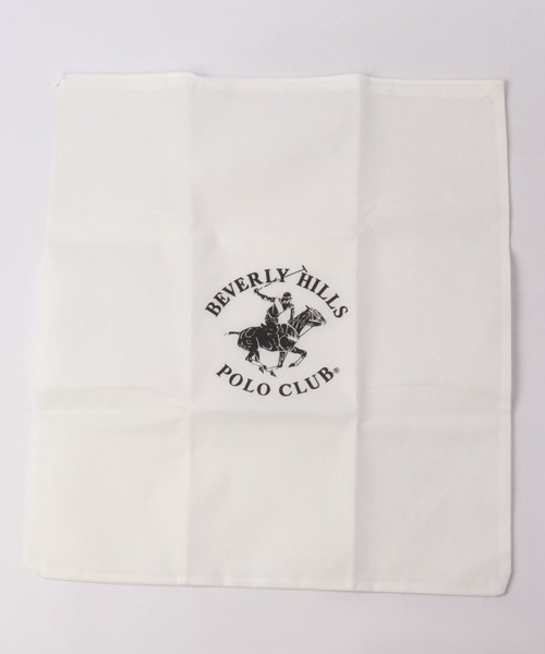 BEVERLY HILLS POLO CLUB(ビバリーヒルズポロクラブ)の「BEVERLY HILLS POLO CLUB キャンバス POLO刺繍 PUレザー トートバッグ Sサイズ(トートバッグ・メンズ・ホワイト系その他/ブラック系その他/ホワイト系その他2・FREE)」の4枚目の写真