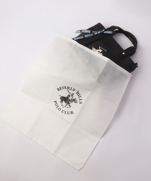 BEVERLY HILLS POLO CLUB(ビバリーヒルズポロクラブ)の「BEVERLY HILLS POLO CLUB キャンバス POLO刺繍 PUレザー トートバッグ Sサイズ(トートバッグ・メンズ・ホワイト系その他/ブラック系その他/ホワイト系その他2・FREE)」の20枚目の写真