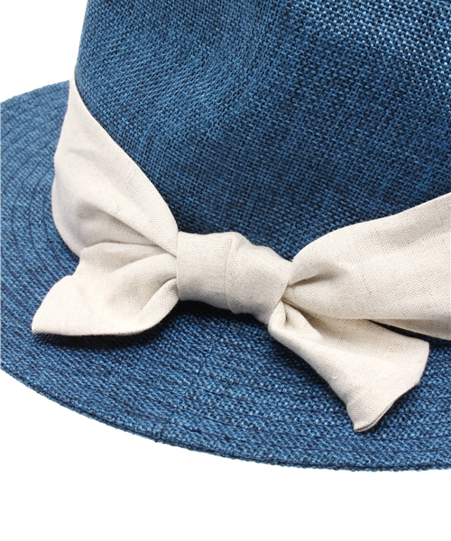 LBC(エルビーシー)の「雑材シートツバ広 中折れ(ハット・レディース・ブルー/ベージュ・ONE SIZE)」の7枚目の写真