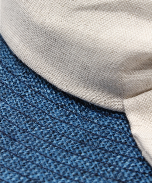 LBC(エルビーシー)の「雑材シートツバ広 中折れ(ハット・レディース・ブルー/ベージュ・ONE SIZE)」の8枚目の写真