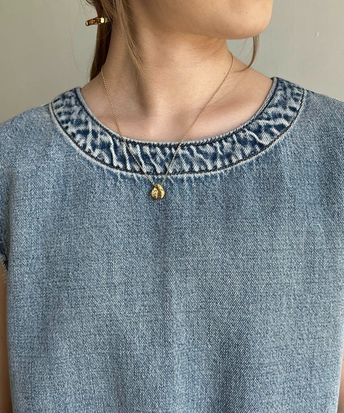 CAPRICIEUX LE'MAGE（カプリシューレマージュ）の「バックオープンカットオフベスト（ベスト・レディース・アイボリー/ブルー・FREE）」の17枚目の写真