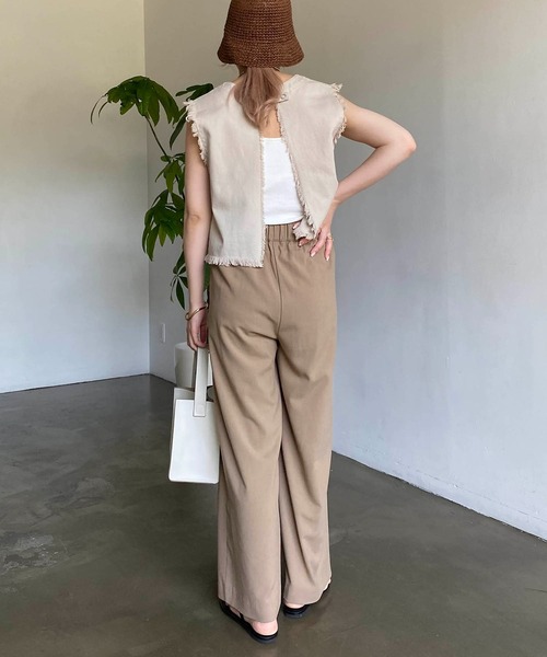 CAPRICIEUX LE'MAGE（カプリシューレマージュ）の「バックオープンカットオフベスト（ベスト・レディース・アイボリー/ブルー・FREE）」の15枚目の写真