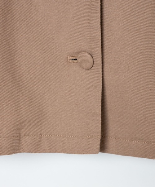 WEGO（ウィゴー）の「WEGO/リネンブレンドパフスリーブジャケット（テーラードジャケット・レディース・ライトブラウン/ナチュラル・FREE）」の14枚目の写真
