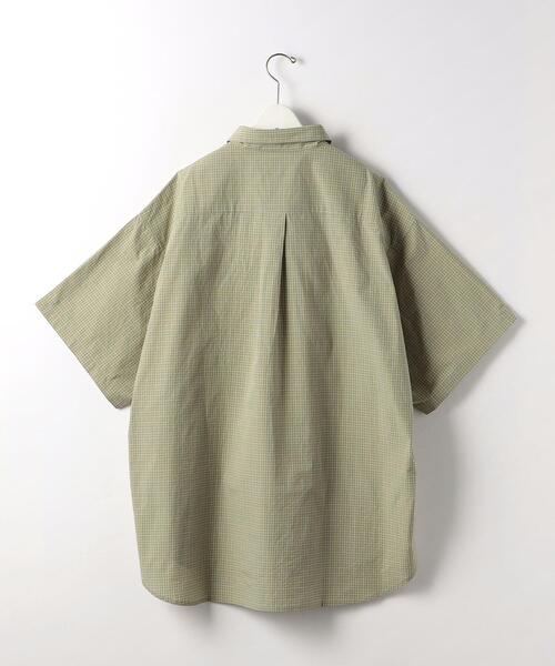 wonderland(ワンダーランド)の「<wonderland> BIG CHECK SHORT SLEEVE SHIRT/シャツ(シャツ/ブラウス・メンズ・ブラック/オリーブ・1/0)」の3枚目の写真