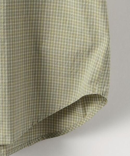 wonderland(ワンダーランド)の「<wonderland> BIG CHECK SHORT SLEEVE SHIRT/シャツ(シャツ/ブラウス・メンズ・ブラック/オリーブ・1/0)」の6枚目の写真