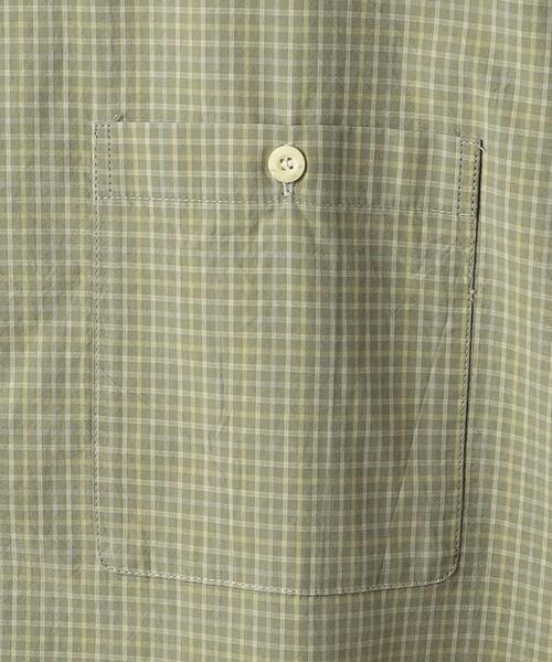 wonderland(ワンダーランド)の「<wonderland> BIG CHECK SHORT SLEEVE SHIRT/シャツ(シャツ/ブラウス・メンズ・ブラック/オリーブ・1/0)」の7枚目の写真