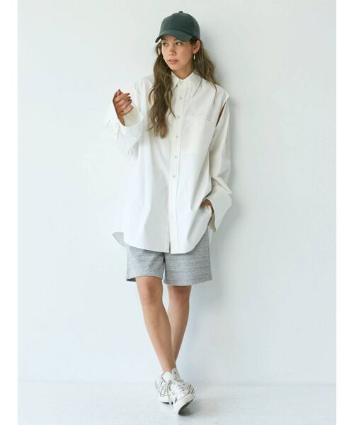 Ungrid（アングリッド）の「スウェットハーフパンツ（スウェットパンツ・レディース・ライトグレー/ボルドー・FREE）」の9枚目の写真