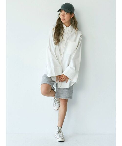 Ungrid（アングリッド）の「スウェットハーフパンツ（スウェットパンツ・レディース・ライトグレー/ボルドー・FREE）」の15枚目の写真