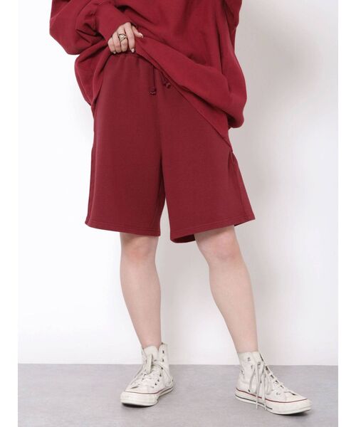 Ungrid（アングリッド）の「スウェットハーフパンツ（スウェットパンツ・レディース・ライトグレー/ボルドー・FREE）」の13枚目の写真