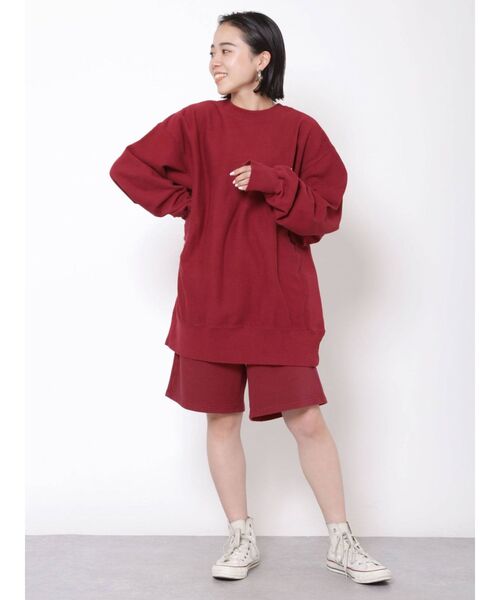 Ungrid（アングリッド）の「スウェットハーフパンツ（スウェットパンツ・レディース・ライトグレー/ボルドー・FREE）」の3枚目の写真