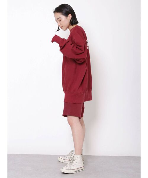 Ungrid（アングリッド）の「スウェットハーフパンツ（スウェットパンツ・レディース・ライトグレー/ボルドー・FREE）」の5枚目の写真