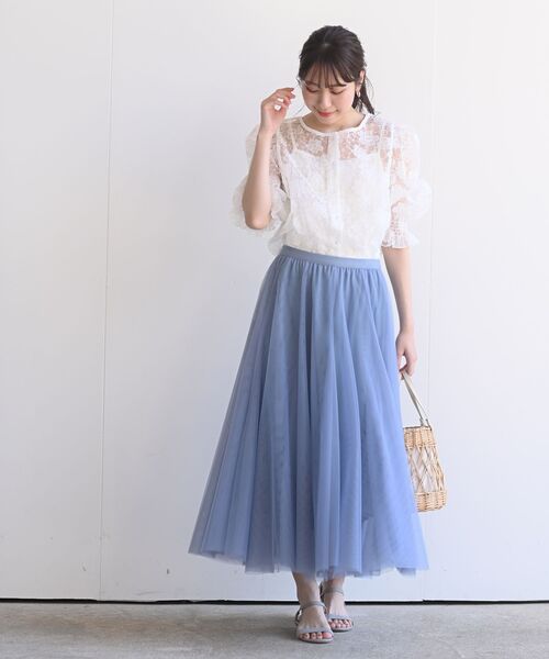 rps（アールピーエス）の「総レースキャンディ袖カーディガン（カーディガン/ボレロ・レディース・アイボリー/オフホワイト/ホワイト系その他4/ホワイト系その他2・M）」の5枚目の写真