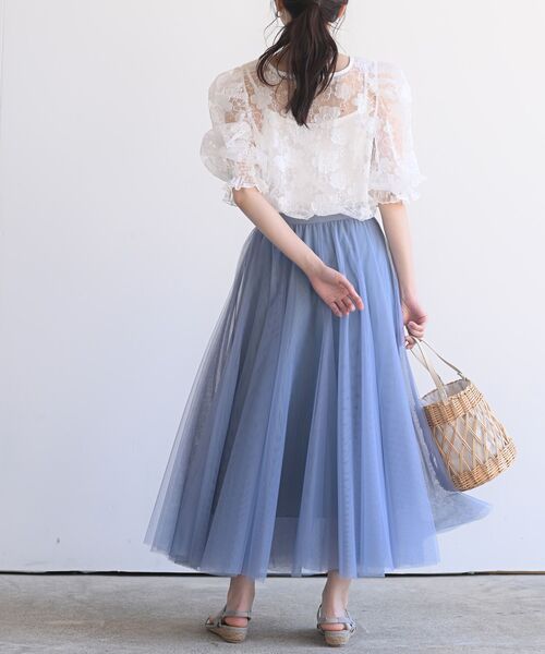 rps（アールピーエス）の「総レースキャンディ袖カーディガン（カーディガン/ボレロ・レディース・アイボリー/オフホワイト/ホワイト系その他4/ホワイト系その他2・M）」の7枚目の写真