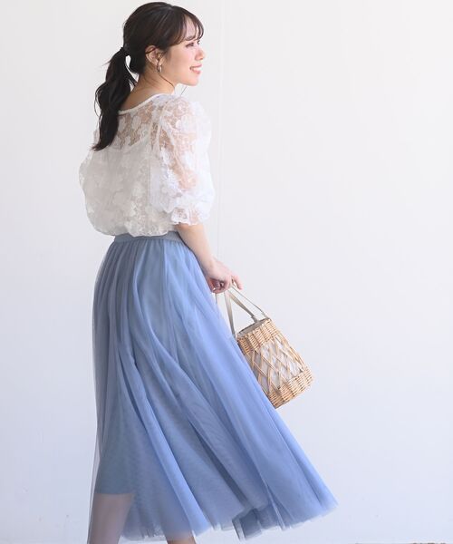 rps（アールピーエス）の「総レースキャンディ袖カーディガン（カーディガン/ボレロ・レディース・アイボリー/オフホワイト/ホワイト系その他4/ホワイト系その他2・M）」の8枚目の写真