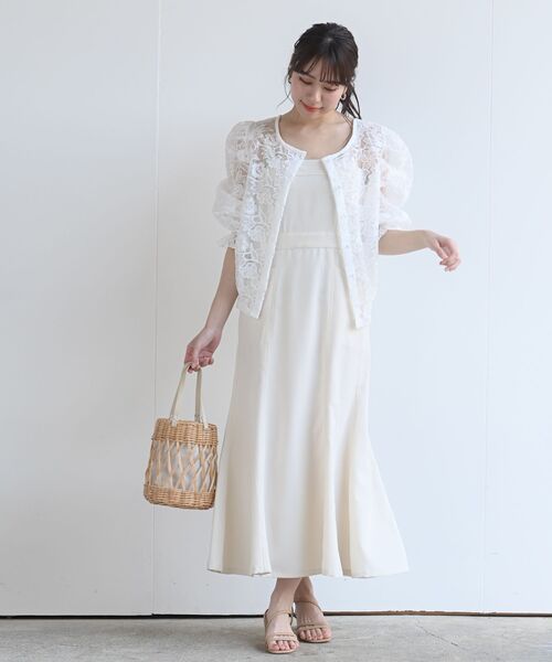 rps（アールピーエス）の「総レースキャンディ袖カーディガン（カーディガン/ボレロ・レディース・アイボリー/オフホワイト/ホワイト系その他4/ホワイト系その他2・M）」の13枚目の写真