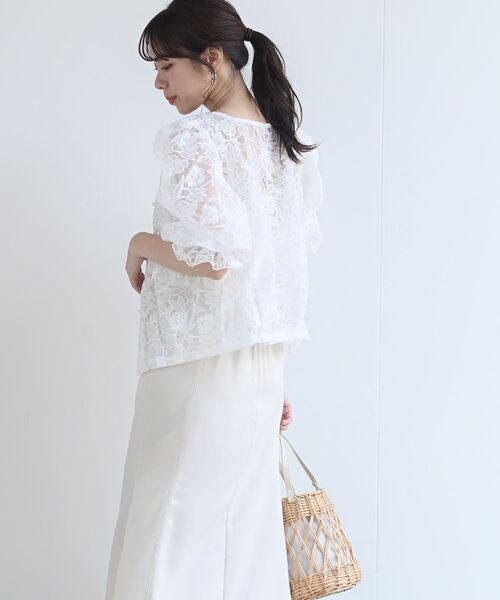 rps（アールピーエス）の「総レースキャンディ袖カーディガン（カーディガン/ボレロ・レディース・アイボリー/オフホワイト/ホワイト系その他4/ホワイト系その他2・M）」の14枚目の写真