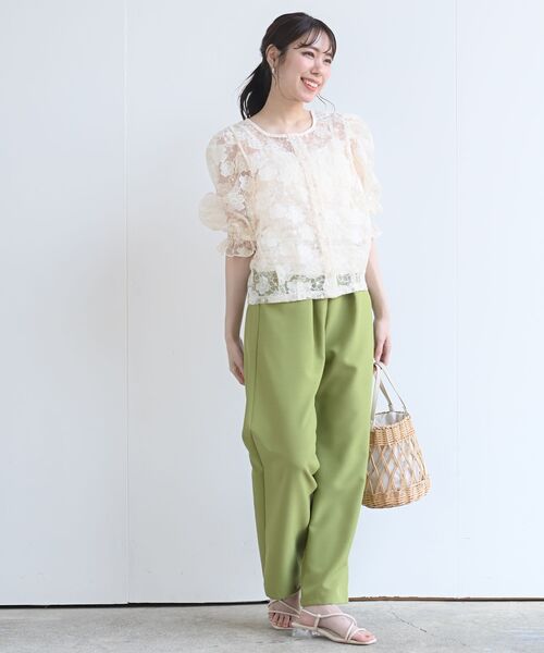 rps（アールピーエス）の「総レースキャンディ袖カーディガン（カーディガン/ボレロ・レディース・アイボリー/オフホワイト/ホワイト系その他4/ホワイト系その他2・M）」の21枚目の写真