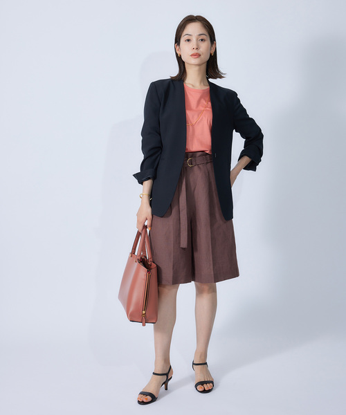 ROPE'（ロペ）の「【秋にも使える】リフィビラ・コットン天竺ドルマンプルオーバー（Tシャツ/カットソー・レディース・ホワイト/ブラック/ピンク系その他・38）」の4枚目の写真