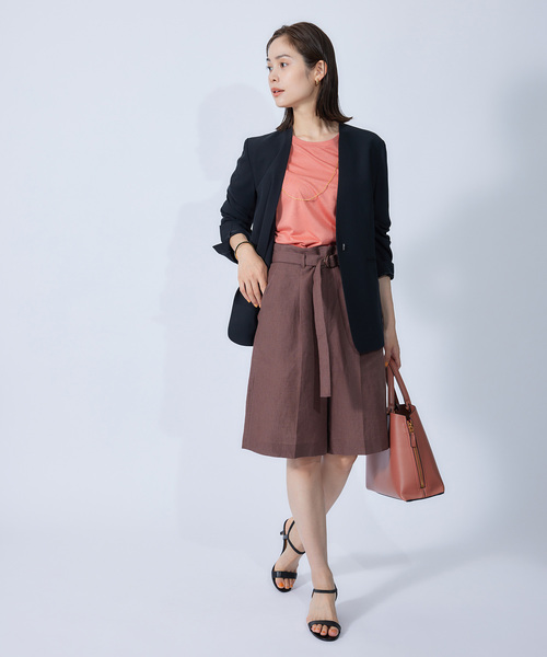 ROPE'（ロペ）の「【秋にも使える】リフィビラ・コットン天竺ドルマンプルオーバー（Tシャツ/カットソー・レディース・ホワイト/ブラック/ピンク系その他・38）」の5枚目の写真