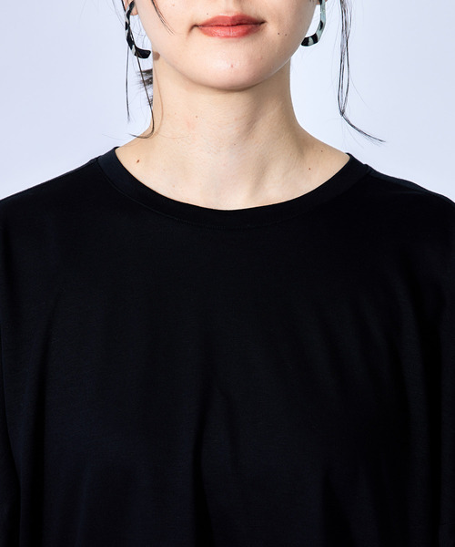 ROPE'（ロペ）の「【秋にも使える】リフィビラ・コットン天竺ドルマンプルオーバー（Tシャツ/カットソー・レディース・ホワイト/ブラック/ピンク系その他・38）」の13枚目の写真