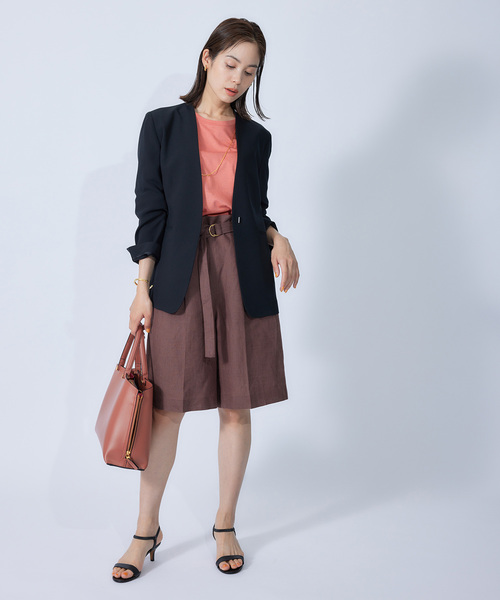 ROPE'（ロペ）の「【秋にも使える】リフィビラ・コットン天竺ドルマンプルオーバー（Tシャツ/カットソー・レディース・ホワイト/ブラック/ピンク系その他・38）」の19枚目の写真