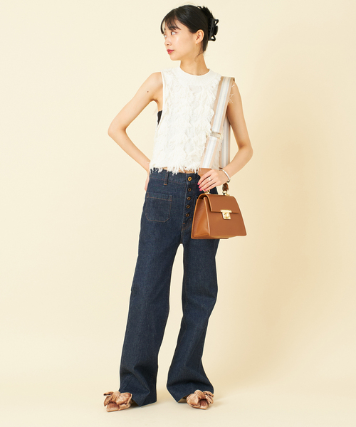 U by SPICK&SPAN（ユーバイスピックアンドスパン）の「【AULENTTI/オウレンティ】 ストラップ付ハンドルBAG（ハンドバッグ・レディース・ブラック/ベージュ・FREE）」の12枚目の写真